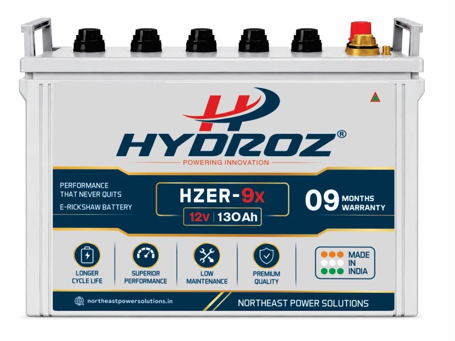 HYDROZ HZER-9x E-Rickshaw Battery